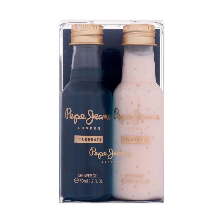 Pepe Jeans Celebrate Dárková kazeta sprchový gel 50 ml + balzám po holení 50 ml