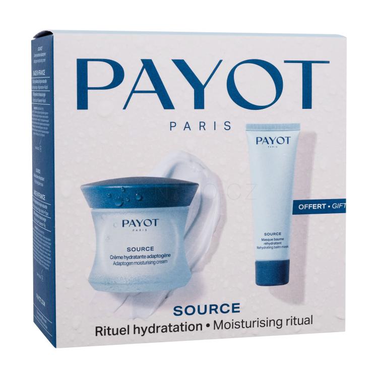 PAYOT Source Moisturizing Ritual Dárková kazeta pleťový krém 50 ml + hydratační pleťová maska 50 ml