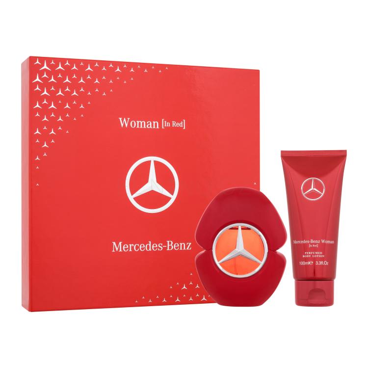 Mercedes-Benz Woman In Red Dárková kazeta parfémovaná voda 90 ml + tělové mléko 100 ml