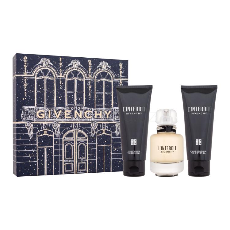 Givenchy L&#039;Interdit Dárková kazeta parfémovaná voda 50 ml + tělové mléko 75 ml + sprchový olej 75 ml