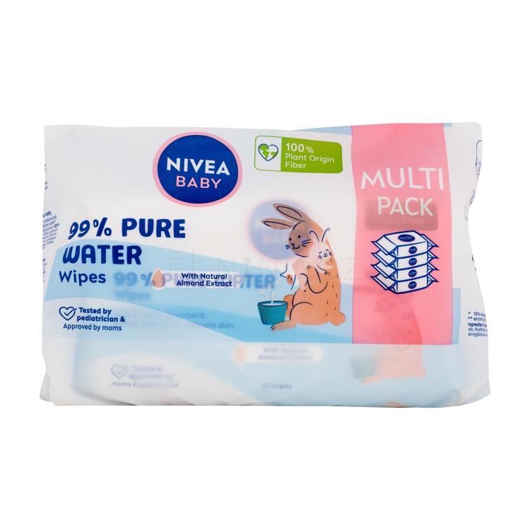 Nivea Baby 99% Pure Water Wipes Čisticí ubrousky pro děti 4x57 ks