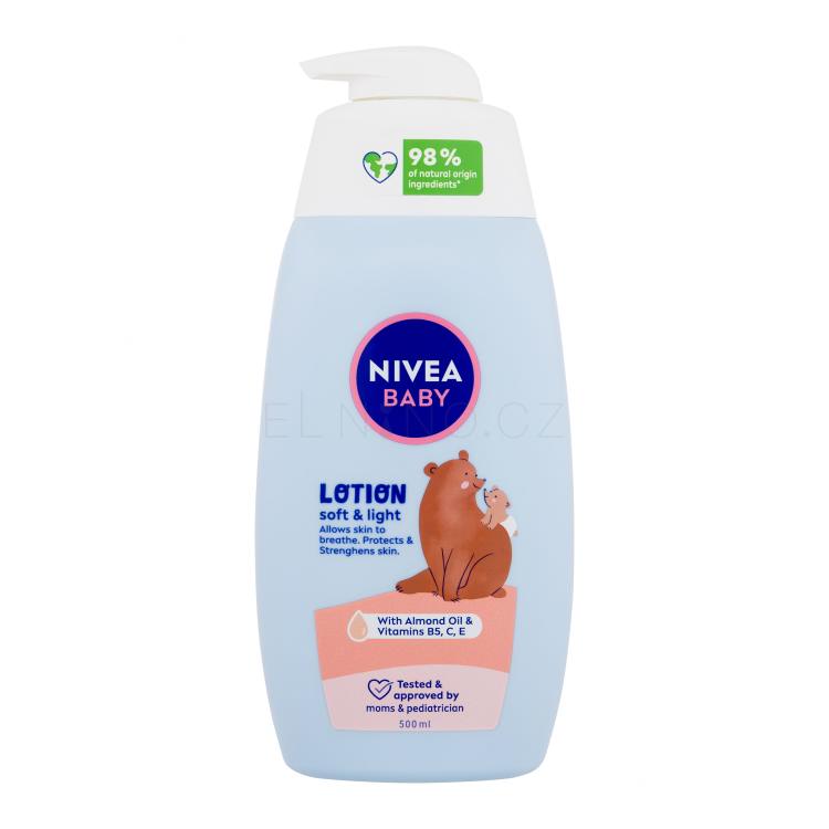 Nivea Baby Soft &amp; Light Lotion Tělové mléko pro děti 500 ml