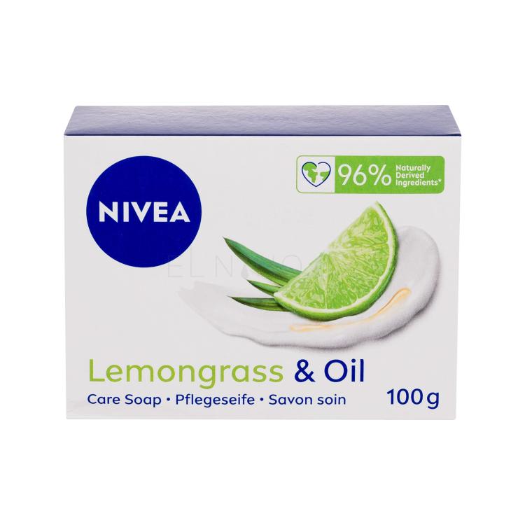 Nivea Lemongrass &amp; Oil Tuhé mýdlo 100 g poškozená krabička