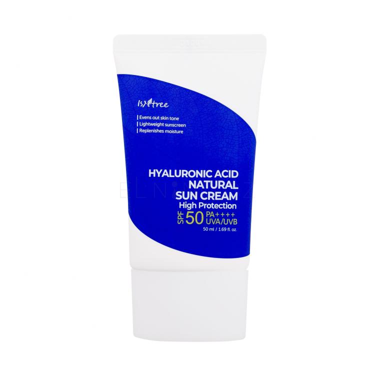 Isntree Hyaluronic Acid Natural Sun Cream SPF50+ Opalovací přípravek na obličej pro ženy 50 ml