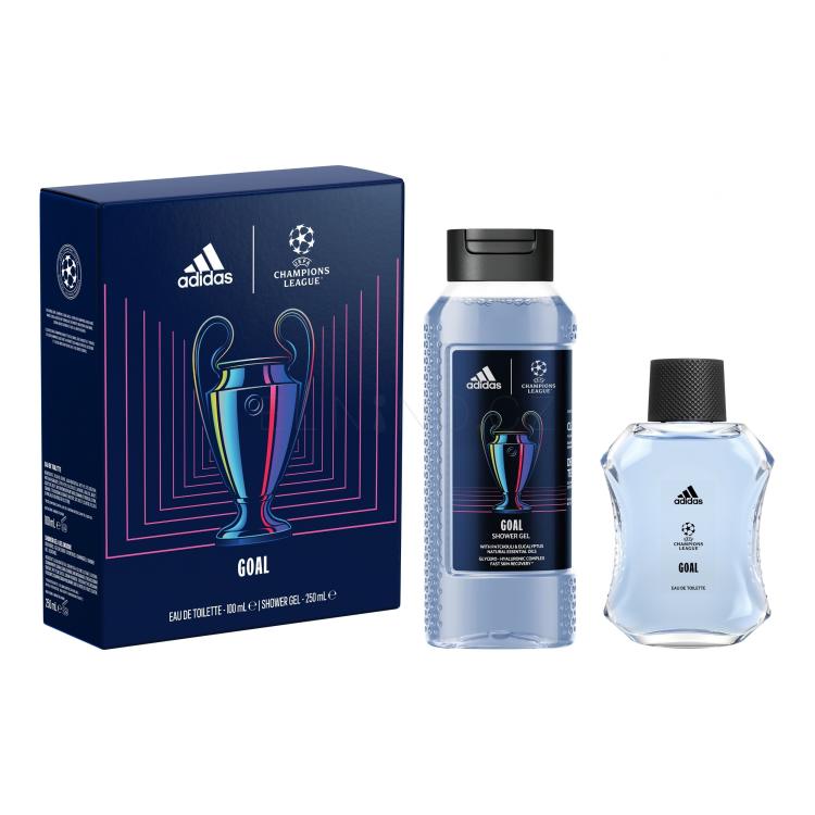 Adidas UEFA Champions League Goal Dárková kazeta toaletní voda 100 ml + sprchový gel 250 ml