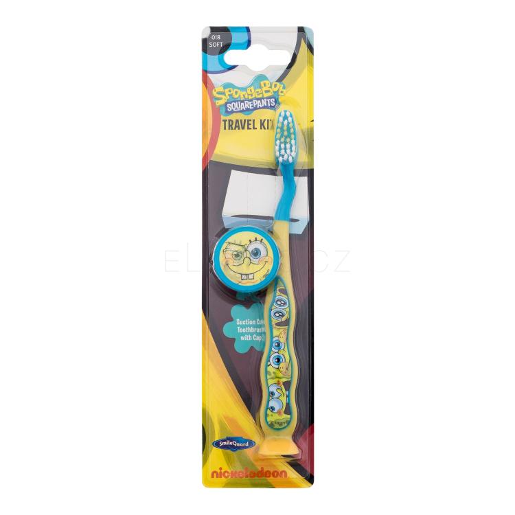 Nickelodeon SpongeBob Soft Toothbrush Klasický zubní kartáček pro děti 1 ks