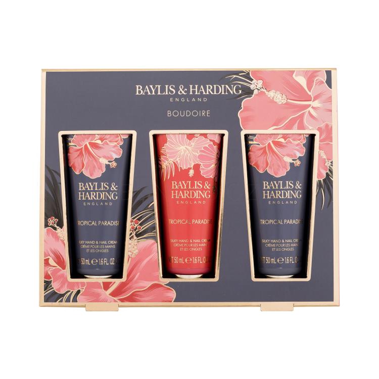 Baylis &amp; Harding Boudoire Tropical Paradise Dárková kazeta krém na ruce a nehty 3 x 50 ml