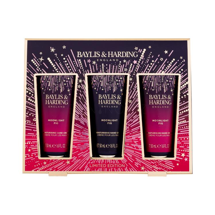 Baylis &amp; Harding Moonlight Fig Dárková kazeta krém na ruce 3 x 50 ml poškozená krabička