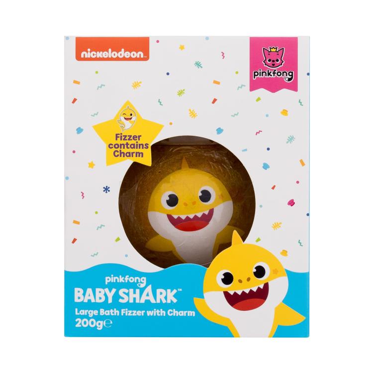 Pinkfong Baby Shark Bath Fizzer Yellow Bomba do koupele pro děti 200 g