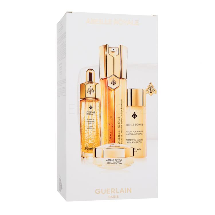 Guerlain Abeille Royale Age-Defying Programme Dárková kazeta pleťové sérum Abeille Royale Double R Renew &amp; Repair Advanced Serum 50 ml + pleťový olej Abeille Royale Advanced Youth Watery Oil 15 ml + denní pleťový krém Abeille Royale Honey Treatment 15 ml + pleťové tonikum Abeille Royale Fortifying L