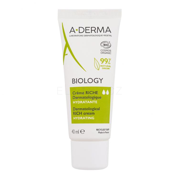 A-Derma Biology Dermatological Rich Cream Denní pleťový krém pro ženy 40 ml poškozená krabička