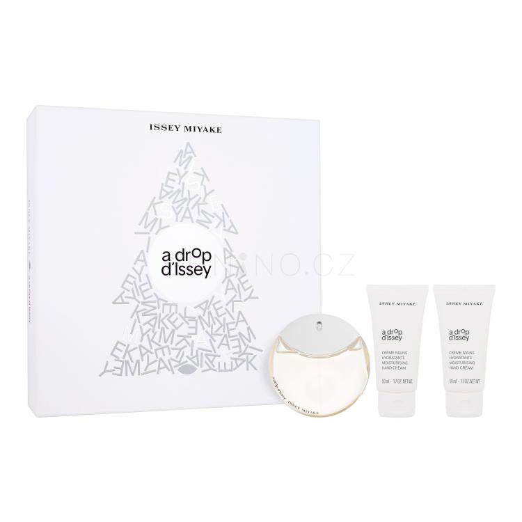 Issey Miyake A Drop d&#039;Issey Dárková kazeta parfémovaná voda 50 ml + krém na ruce 2 x 50 ml