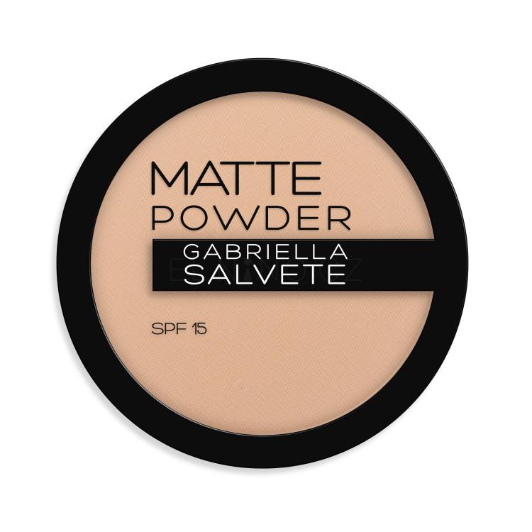 Gabriella Salvete Matte Powder SPF15 Pudr pro ženy 8 g Odstín 02 poškozená krabička