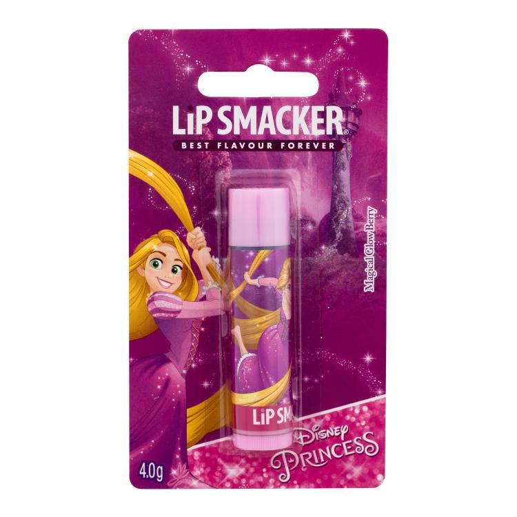 Lip Smacker Disney Princess Rapunzel Magical Glow Berry Balzám na rty pro děti 4 g poškozený obal