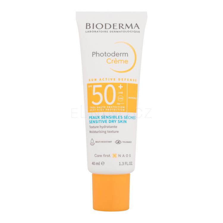 BIODERMA Photoderm Cream SPF50+ Opalovací přípravek na obličej 40 ml Odstín Invisible poškozená krabička