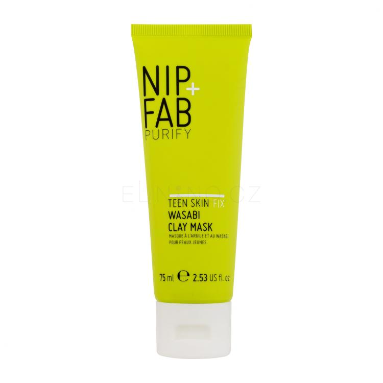 NIP+FAB Purify Teen Skin Fix Wasabi Clay Mask Pleťová maska pro ženy 75 ml