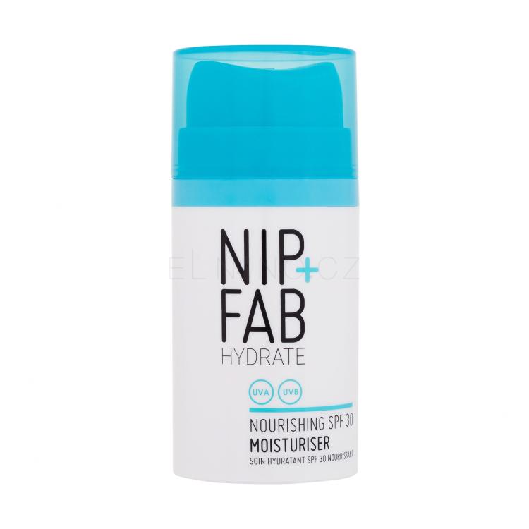 NIP+FAB Hydrate Nourishing Moisturiser SPF30 Opalovací přípravek na obličej pro ženy 50 ml