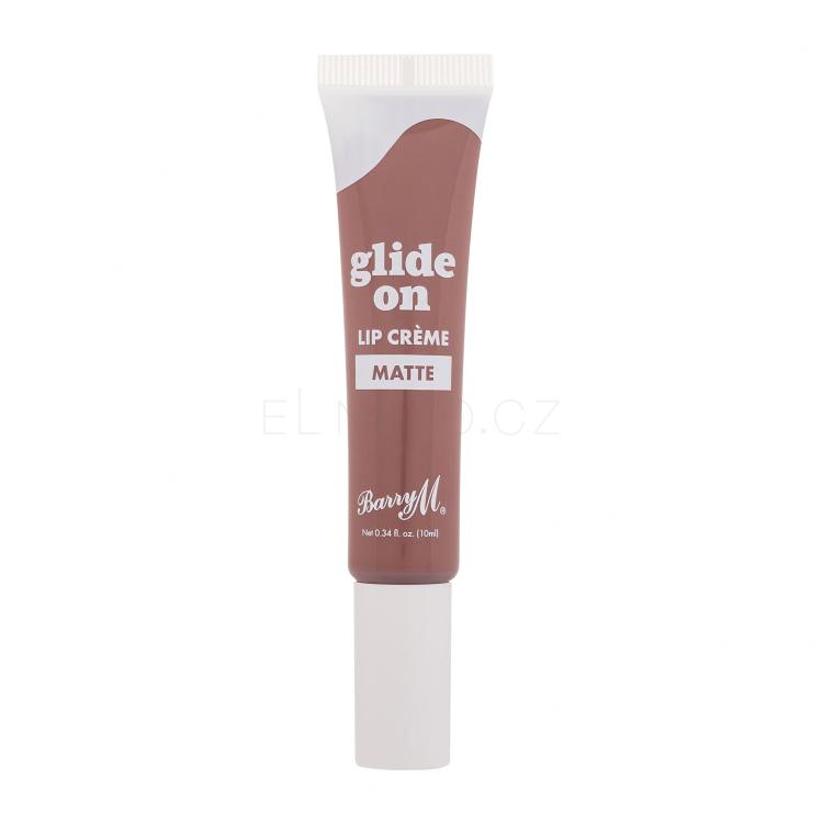 Barry M Glide On Lip Crème Matte Rtěnka pro ženy 10 ml Odstín Cookie Crumble