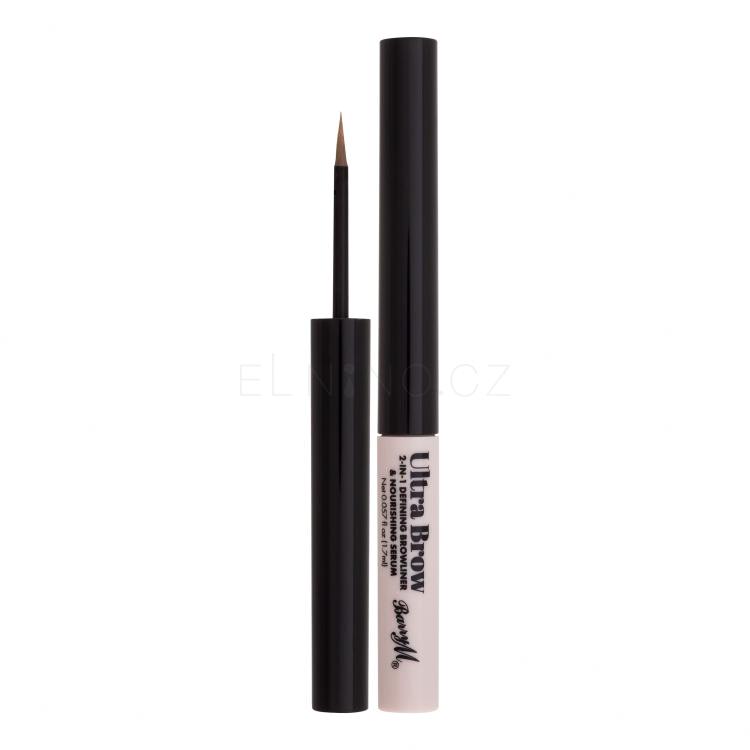 Barry M Ultra Brow 2-in-1 Defining Browliner &amp; Nourishing Serum Tužka na obočí pro ženy 1,7 ml Odstín Light Blonde