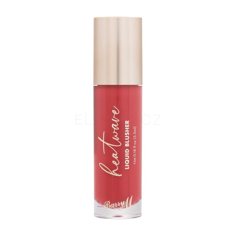 Barry M Heatwave Liquid Blusher Tvářenka pro ženy 5,5 ml Odstín Retreat