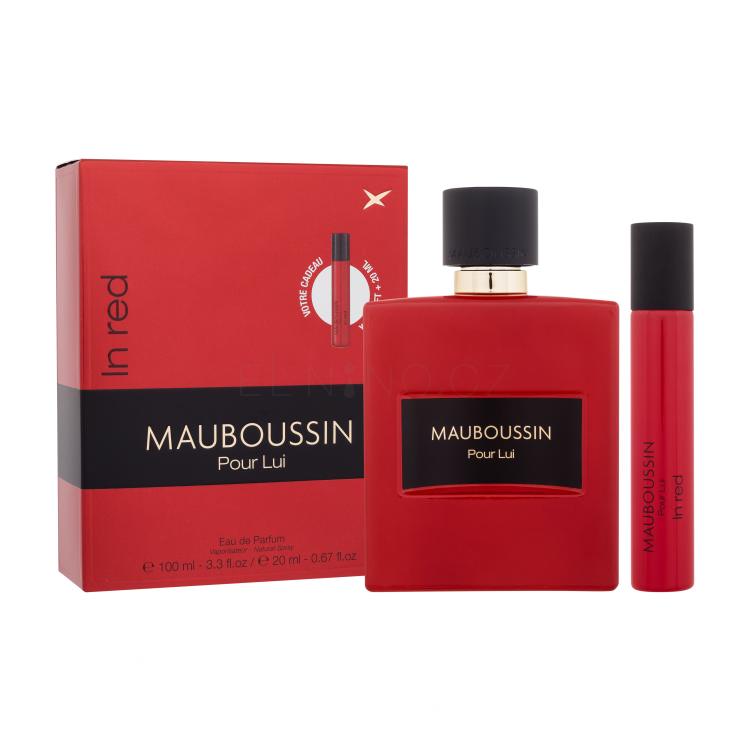 Mauboussin Pour Lui In Red Dárková kazeta parfémovaná voda 100 ml + parfémovaná voda 20 ml