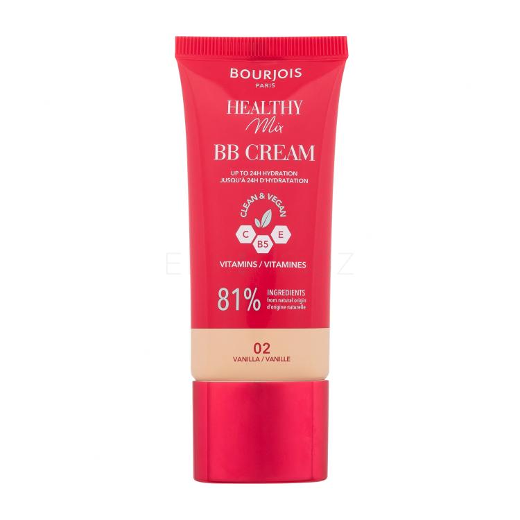 BOURJOIS Paris Healthy Mix Clean &amp; Vegan BB Cream BB krém pro ženy 30 ml Odstín 02 Vanile