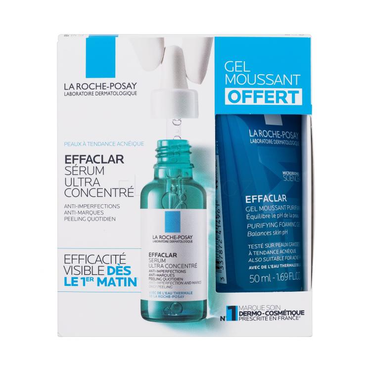 La Roche-Posay Effaclar Ultra Concentrated Dárková kazeta pleťové sérum Effaclar Ultra Concentrated Serum 30 ml + čistící gel Effaclar Purifying Foaming Gel 50 ml