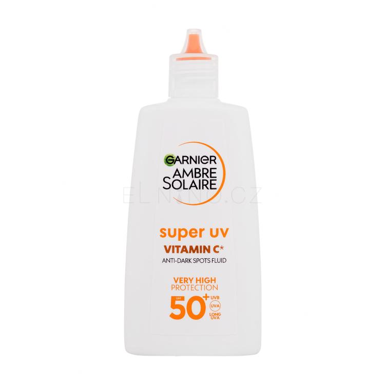 Garnier Ambre Solaire Super UV Vitamin C SPF50+ Opalovací přípravek na obličej 40 ml poškozená krabička