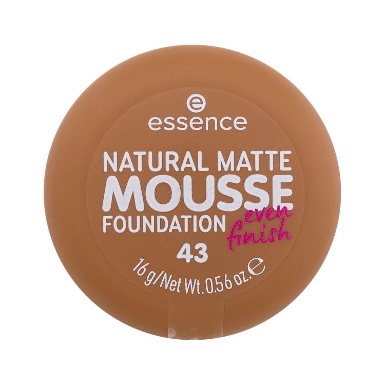 Essence Natural Matte Mousse Make-up pro ženy 16 g Odstín 43 poškozený obal