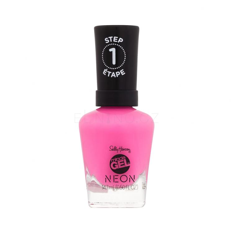 Sally Hansen Miracle Gel Neon Lak na nehty pro ženy 14,7 ml Odstín 050 Fuchsia Fever