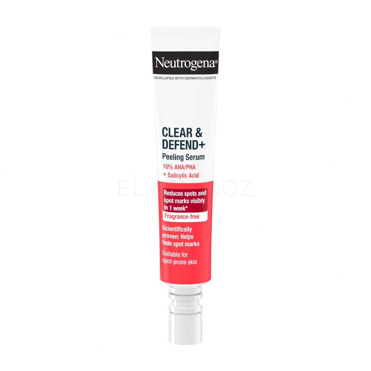 Neutrogena Clear &amp; Defend+ Peeling Serum Pleťové sérum 30 ml