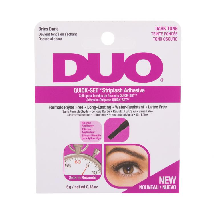 Ardell Duo Quick-Set Striplash Adhesive Dark Tone Lepidlo na řasy pro ženy 5 g poškozená krabička