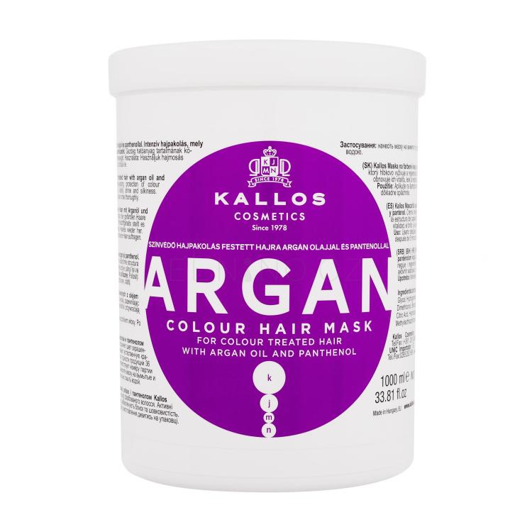 Kallos Cosmetics Argan Maska na vlasy pro ženy 1000 ml