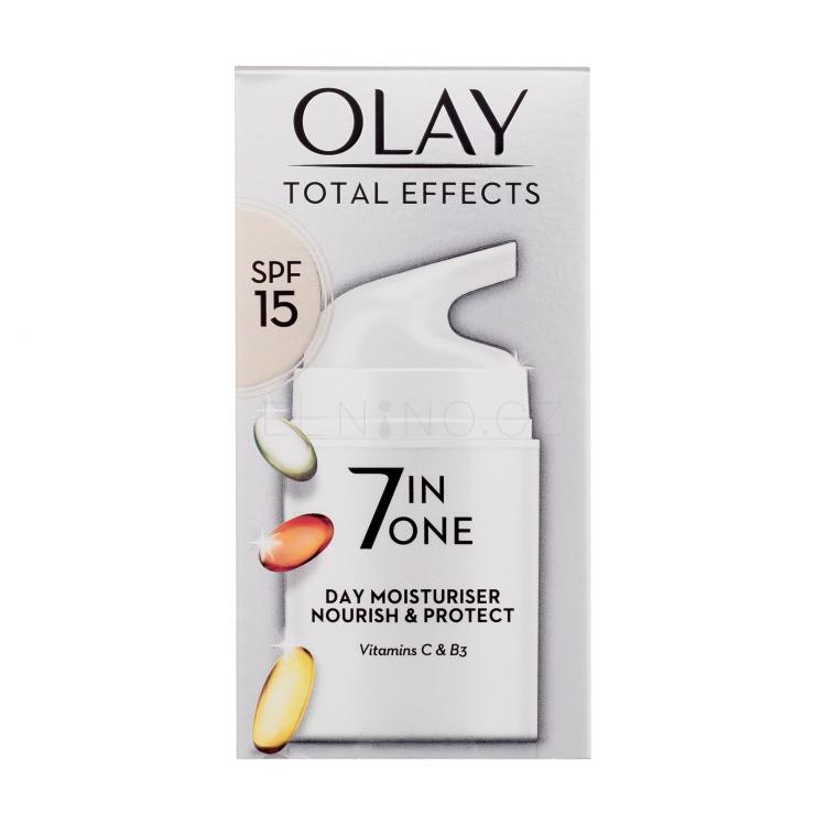 Olay Total Effects 7 In One Day Moisturiser Nourish &amp; Protect SPF15 Denní pleťový krém pro ženy 50 ml