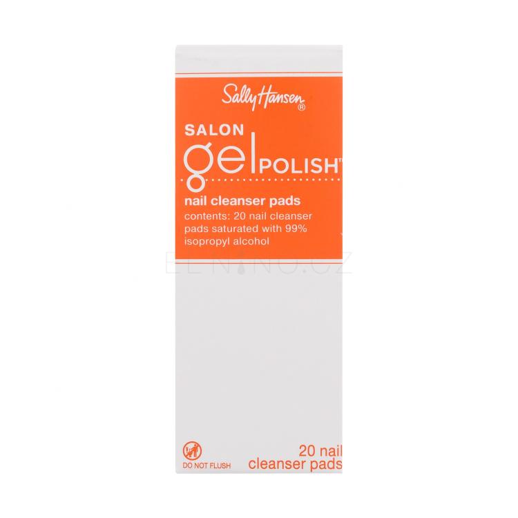 Sally Hansen Salon Gel Polish Nail Cleanser Pads Odlakovač nehtů pro ženy Set