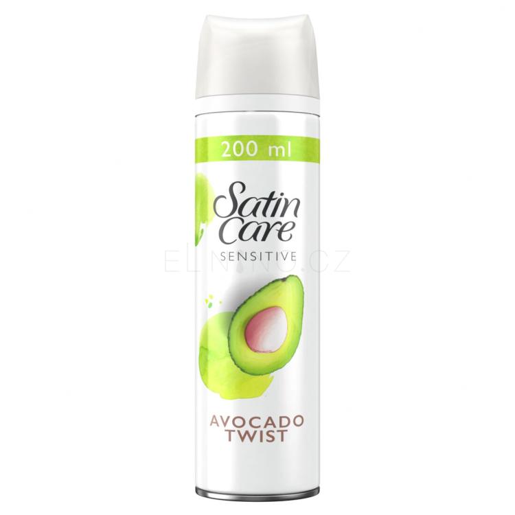 Gillette Satin Care Avocado Gel na holení pro ženy 200 ml