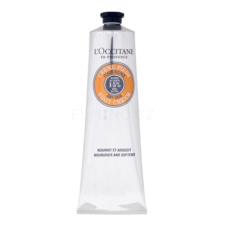 L&#039;Occitane Shea Butter Foot Cream Krém na nohy pro ženy 150 ml poškozená krabička